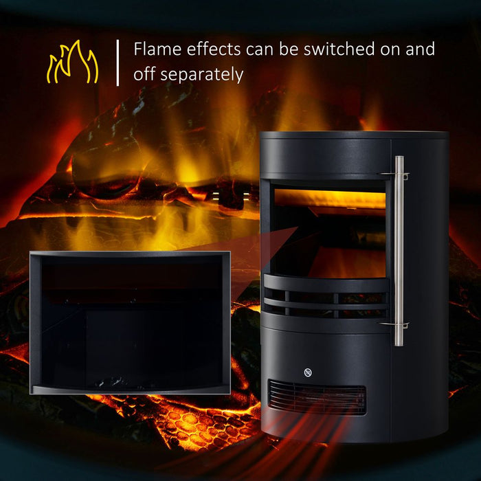 Electric Fireplace Heater 900W/1800W-Black