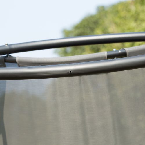 Double Hammock Chair Sun Lounger Swing Rock Seat Grey Rocker W/ Pillow Bed