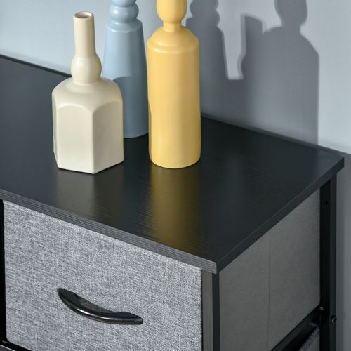 HOMCOM 9 Drawers Storage Chest Dresser Organizer Unit w/ Foldable Bin