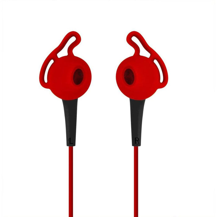 iLuv FitActive High-Fidelity Sports Earphones Red, 1 Pack