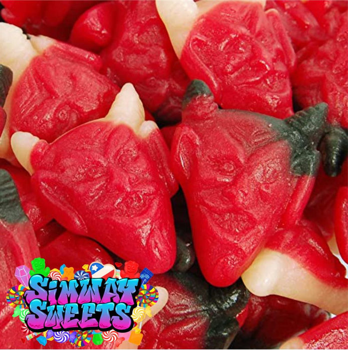 Delicious Red Devils Gummy Jelly Sweets in Gift Jar