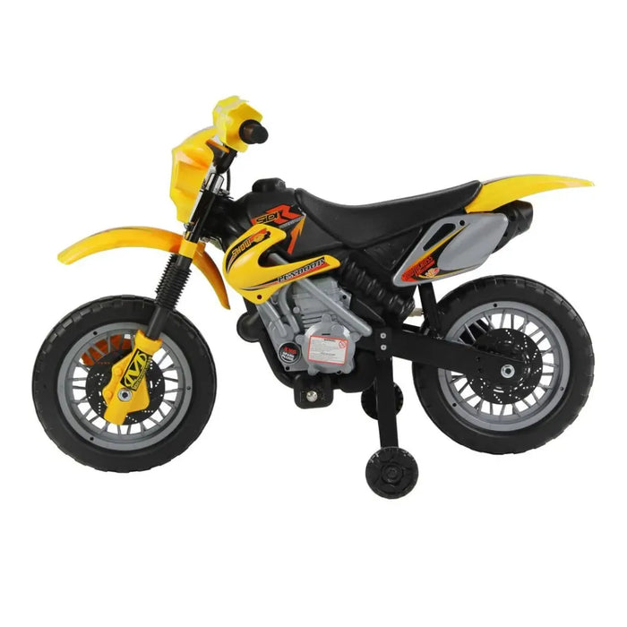 High-Quality Electric Ride-On Motorcycle for Kids - Yellow, 25kg Max Load, 25W Motor, 2.5km/h Speed, 45min Playtime