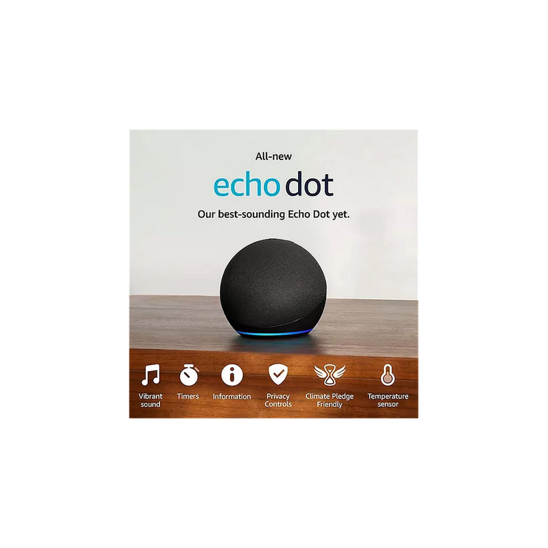 2022 AMZ ECHO DOT 5TH GEN - Best Quality Smart Speaker with Alexa - Clearer Sound & Smart Home Control