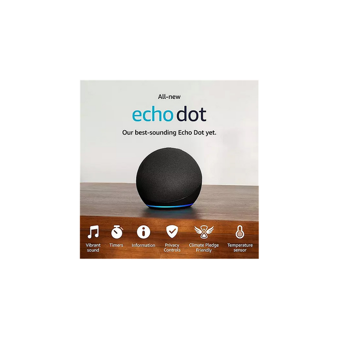 2022 AMZ ECHO DOT 5TH GEN - Best Quality Smart Speaker with Alexa - Clearer Sound & Smart Home Control