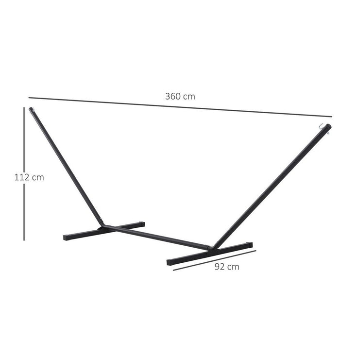 Ultimate Strength Metal Hammock Stand - Safe, Stable & Weather Resistant - Perfect for Indoor & Outdoor Relaxation