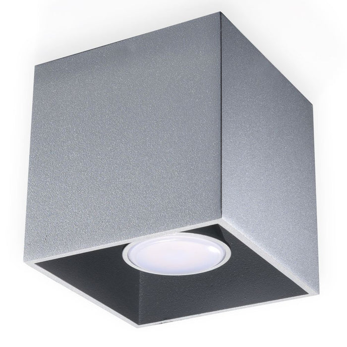 High-quality Quad 1 Grey Ceiling Lamp - Modern Loft Design with LED GU10 for a stylish and well-lit space.