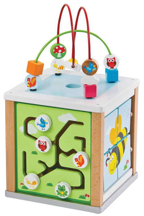 LELIN NATURE Activity Cube: Educational Toy for 12+ Months - Shape Recognition, Color Recognition, Hand-Eye Coordination