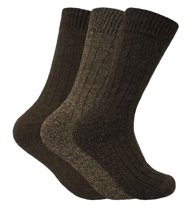 Premium Wool Blend Socks - Stay Warm & Cozy - 3 Pairs