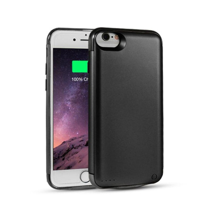 Powerz Ultra-Thin Power Bank Case for 6/6S/7 - Black, 3500mAh, Lightweight & Protective