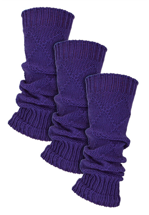 Sock Snob - Ladies 3 Pack Chunky Leg Warmers