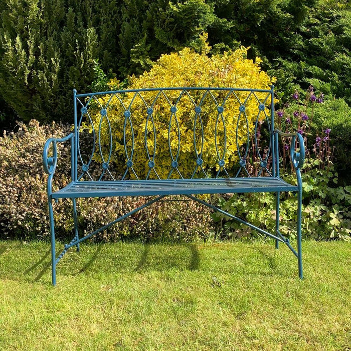 Premium Quality 109CM Blue 2 Seater Bench - Buy with Confidence!