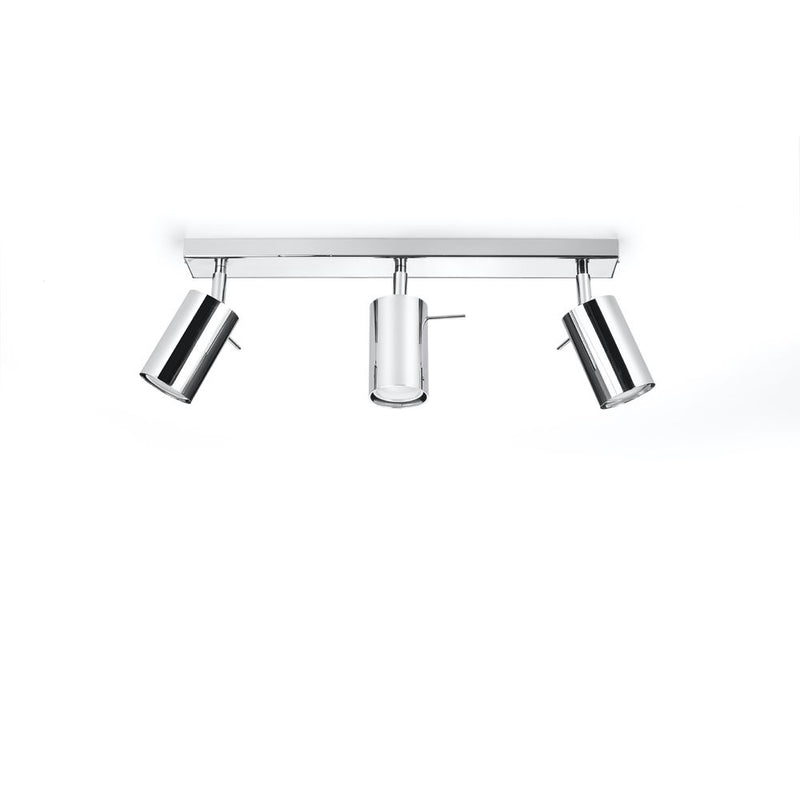 Ring Steel Chrome 3 Light Classic Ceiling Light GU10