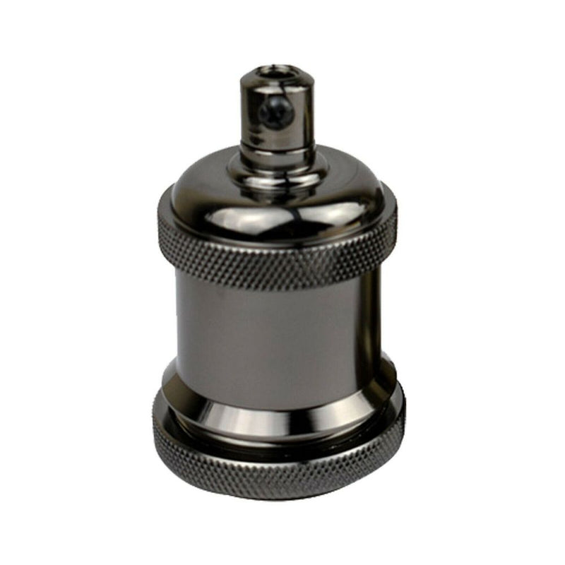 Vintage E27 Metal Lamp/Bulb Holder - Black - Quality Antique Style - Fast Shipping!