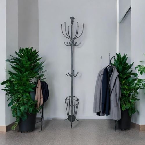 175CM GREY METAL COAT STAND/ UMBRELLA HOLD