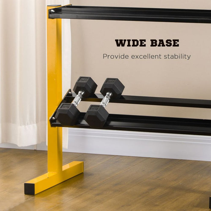 Premium Steel Dumbbell Rack - Organize and Store Weights - Holds 135kg per Shelf - Perfect for Home Gym