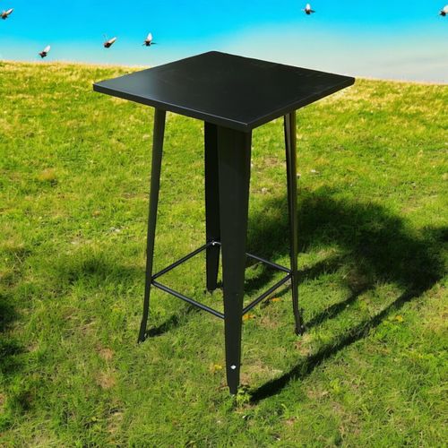 60X60X115CM BLACK METALTABLE