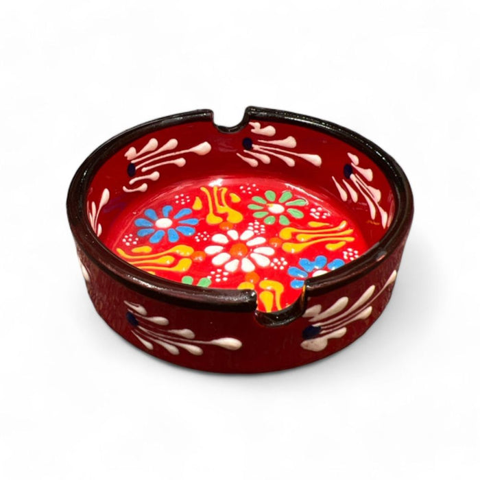 Ceramic Ashtray Tulip Red 8 cm