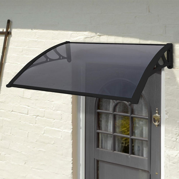 High-quality Tinted Door Canopy - Black