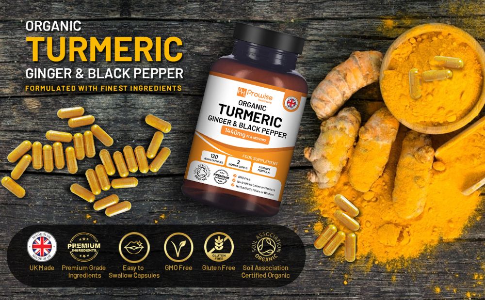 Premium Turmeric Curcumin 1440mg with Black Pepper & Ginger