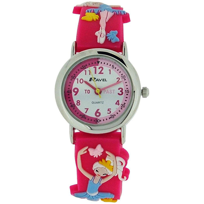 Ravel Girls Ballerina 3D Cartoon Time Teacher Watch - Best Quality, Perfect Fit!