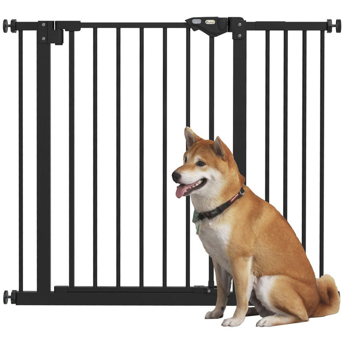 PawHut Adjustable Safety Gate - Keep Pets Safe with Extensions & Adjustable Screws