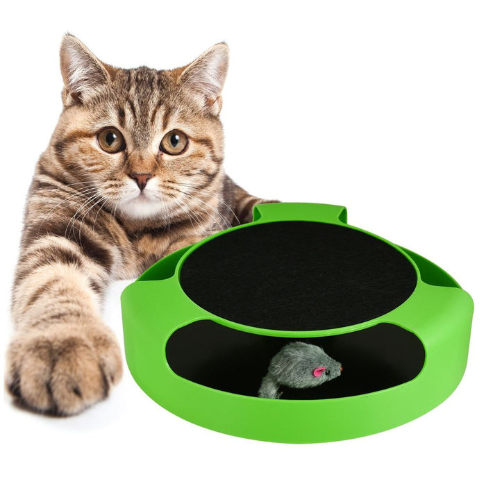 Interactive Catch the Mouse Moving Cat Toy - Keep Your Cat Active and Engaged for Hours - High-Quality and Durable