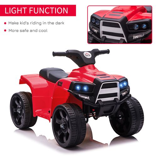 6 V Kids Ride on Cars Electric ATV for 18-36 months Toddlers Black䗧