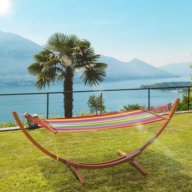 Deluxe Wooden Hammock - Start Enjoying the Outdoors