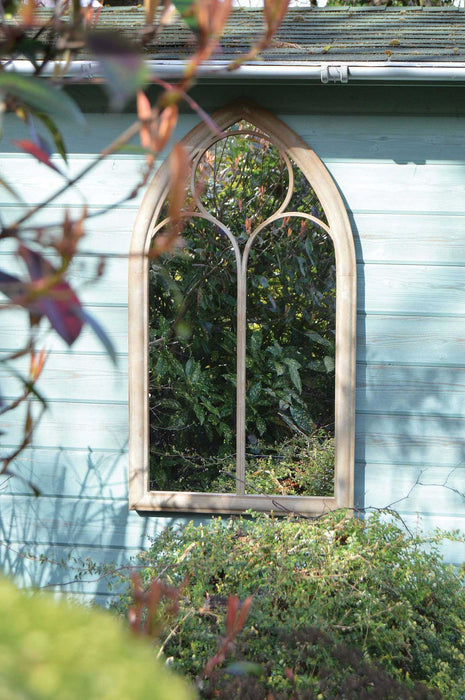 Somerley Chapel Arch Garden Mirror - High-Quality, Attention-Grabbing Outdoor Décor Solution with Reflective Excellence!