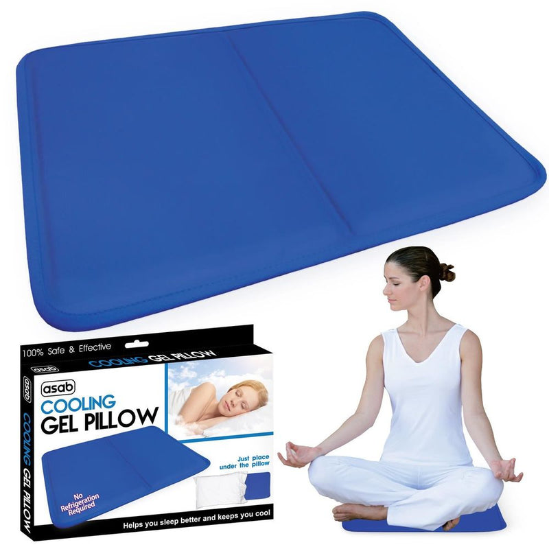 2-Pack Cooling Gel Mat Pad 40x30cm - Relieve Overheating, Headaches, Sunburn