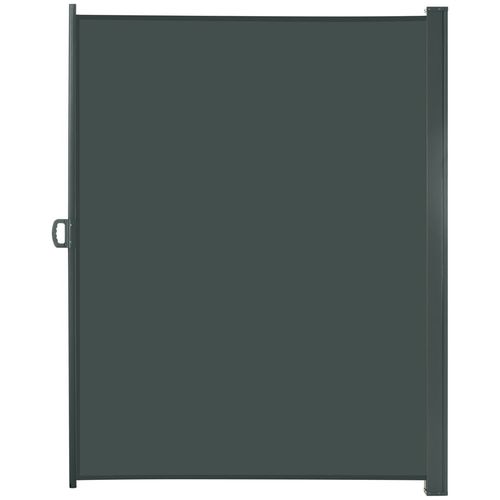 3x2M Retractable Side Awning Screen Fence Patio Privacy Divider Grey