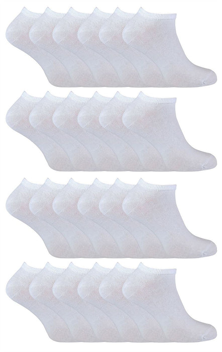 Cihat 24 Pack Cotton Trainer Socks