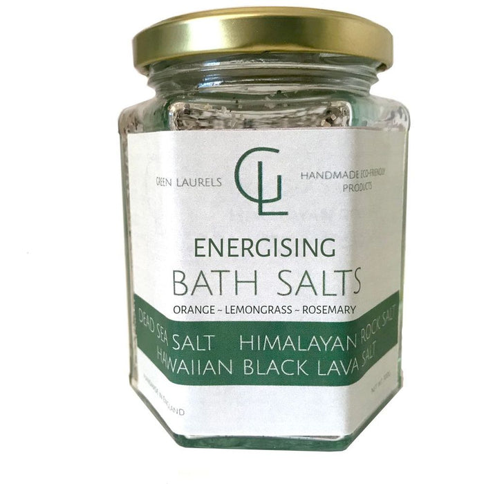 Bath Salts: Relaxing Blend | Ylang Ylang, Rose Petals | Energising Blend | Orange, Lemongrass, Rosemary | Lavender, Lavender Buds | Sweet Orange