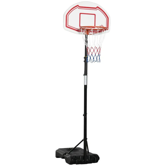 Pro Outdoor Adjustable Basketball Hoop Stand, Stable Base 258-314cm, Wheels