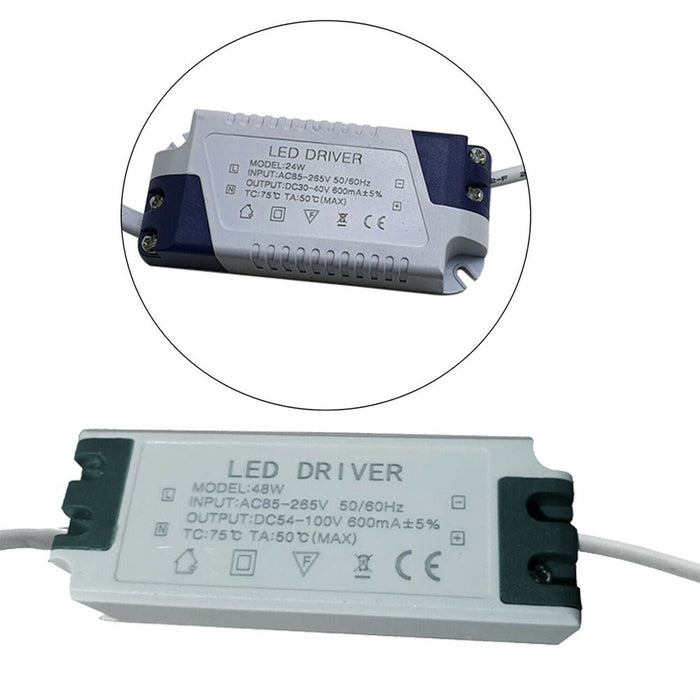 Constant Current 600mA High Power DC Connector Power Supply LED Ceiling light 24W - 48W