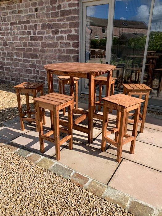 Premium Outdoor Bar Set - Solid Wood, Stylish Design, 4 Seater, Rot Free Guarantee