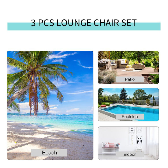 Premium 3-pc Outdoor Lounge Chair Set | Durable & Stylish | Free Shipping