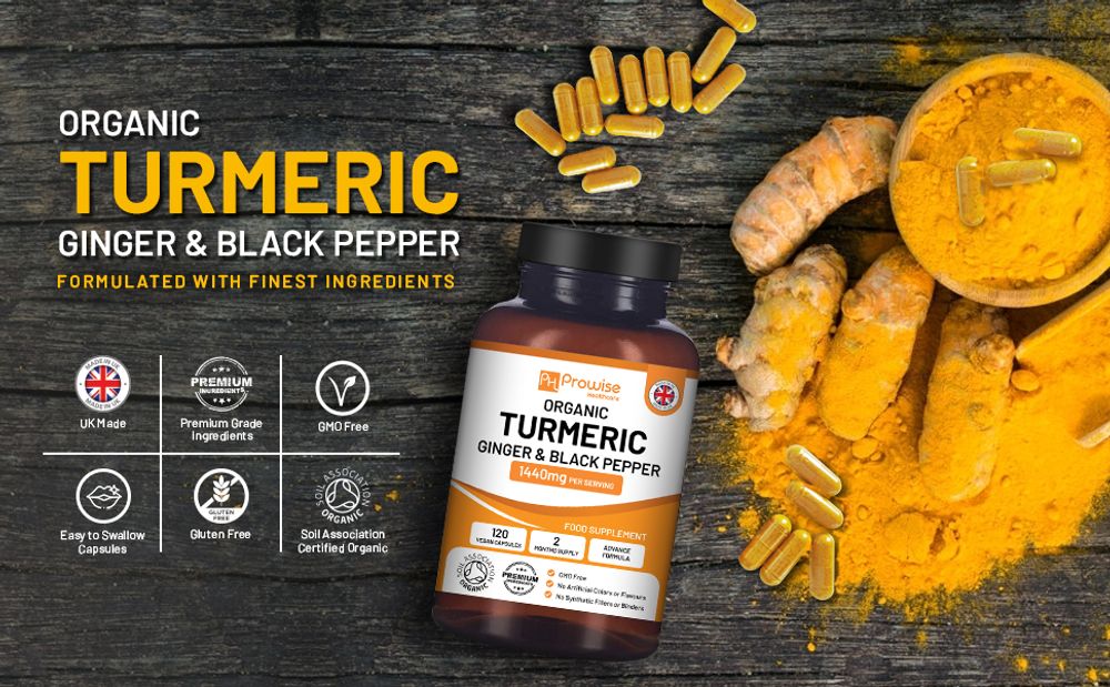 Premium Turmeric Curcumin 1440mg with Black Pepper & Ginger