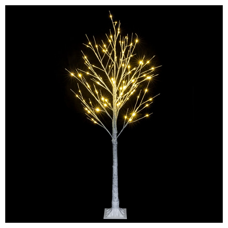 6FT Snowflake Christmas Tree with 96 LED Lamp