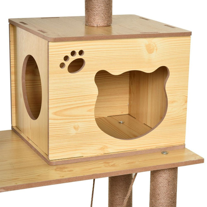 Premium 130cm Cat Tree: Multi-Level Plush Cat Tower for Indoor Cats - High-Quality and Easy to Assemble!