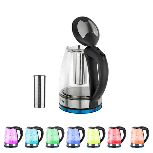 ZOKOP HD-1861-A 220V 2000W 1.8L Electric Glass Kettle UK Plug