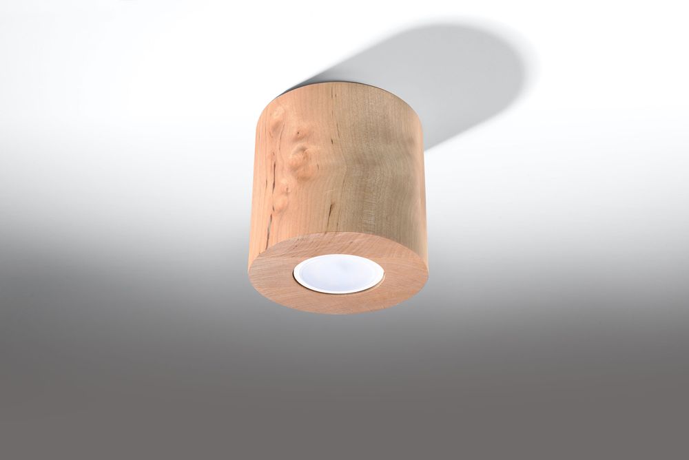 ORBIS Natural Wood Ceiling Lamp - Stylish Boho Design - Top Quality - GU10