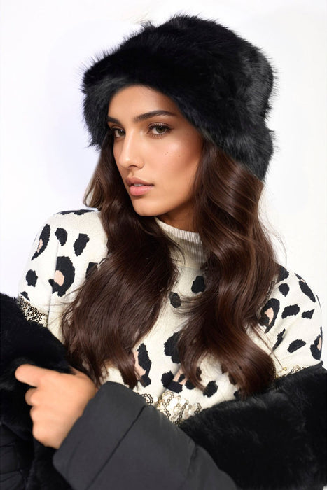 Fluffy Faux Fur Winter Hat