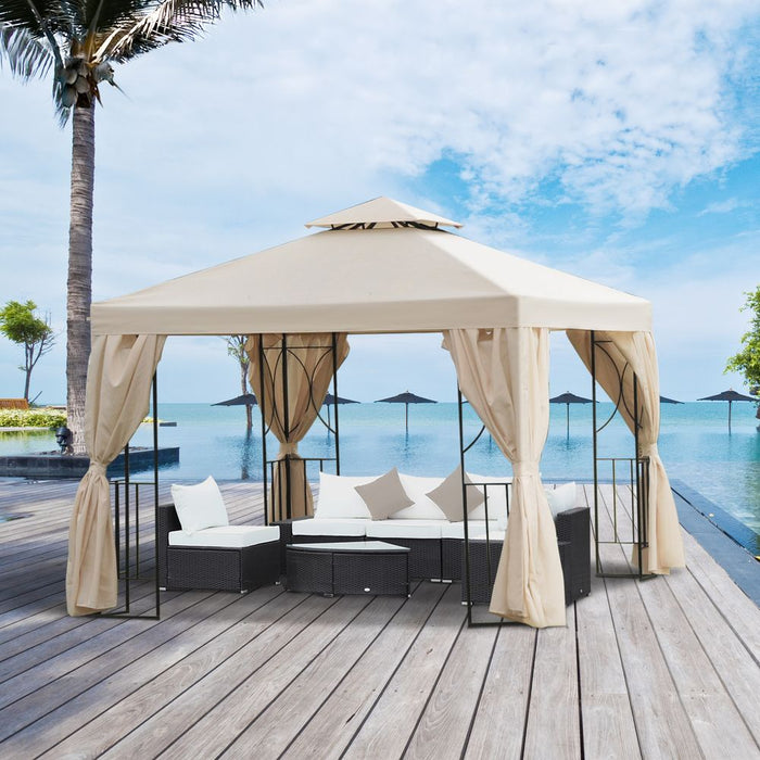 Upgrade Your Outdoor Space with 3x3m Metal Gazebo – Shade, Shelter, Party Ready