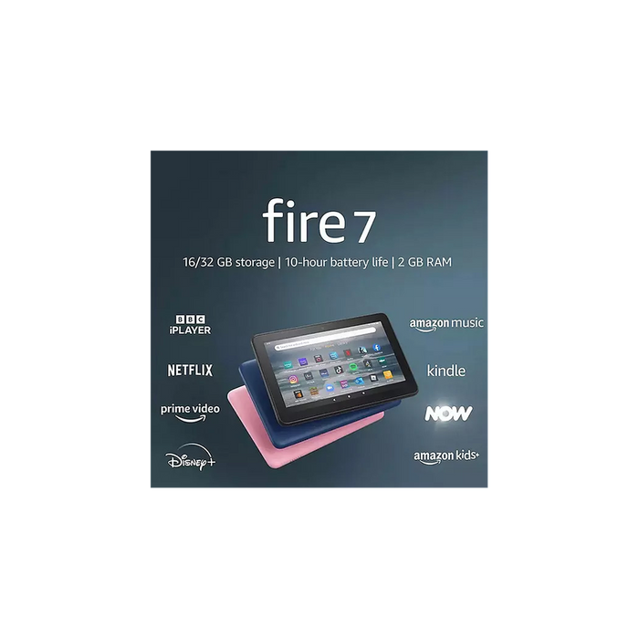 AMZ FIRE 7 7" Tablet 32GB WiFi BLK - High-Quality Design, Spectacular Performance, Long Battery Life, Fast Processor