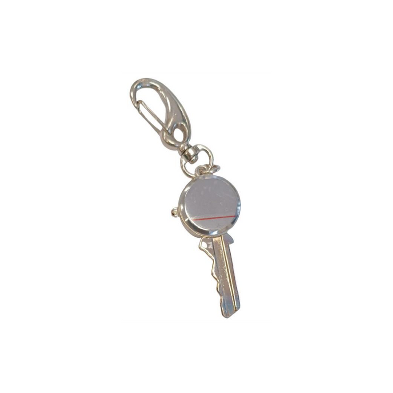 Imperial Key Chain Clock Key Silver IMP706- CLEARANCE NEEDS RE-BATTERY
