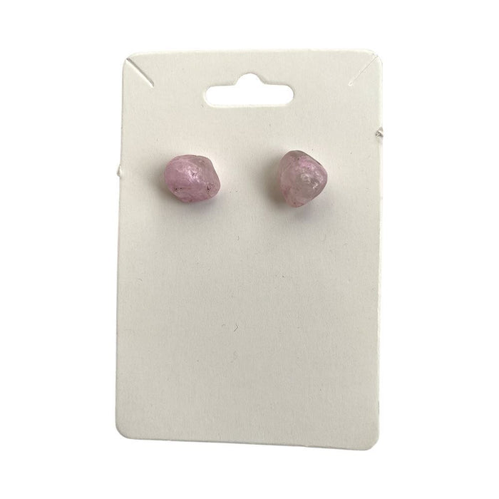 Gemstone Chip Stud Earrings, 1x1cm