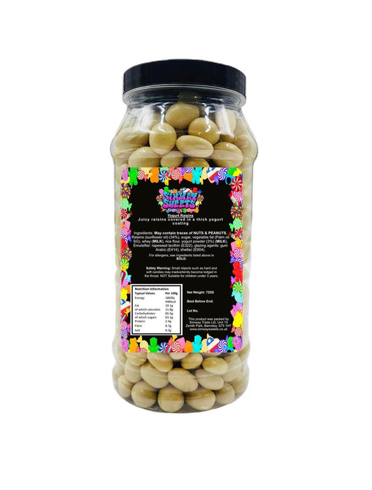 Yogurt Raisins Gift Jar | Retro Sweets with High-Quality Yogurt Coating