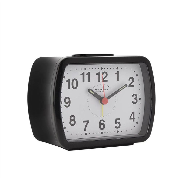 Classic Black/Green Quartz Alarm Clock 5184B - Premium Quality