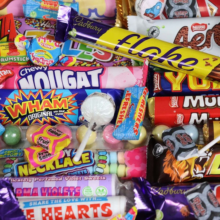 Large Mega Mix Chocolate & Retro Sweets Hamper - 2kg Pick N Mix, Cadbury, Nestle, Mars - Perfect Gift!